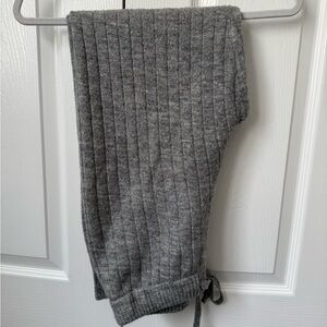 Central Park West Grey Sweater Ribbed Sweatpants Joggers Sz Small